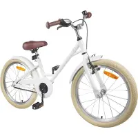 vidaXL Vélo enfant 20 pouces pour 6-11 ans Blanc
