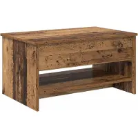 vidaXL Table basse en vieux bois 80 x 50,5 x 41,5 cm Bois composite