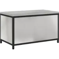 vidaXL Armoire de rangement pour cuisine HATTEM, argent, 90 x 50 x 53 cm, acier