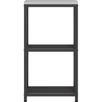 vidaXL Rangement de cuisine HATTEM Noir 30 x 50 x 92 cm Acier