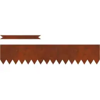 vidaXL Bordure de jardin, 50 pièces, 100 x 0,05 x 20 cm, acier résistant aux intempéries