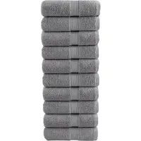 vidaXL Serviettes d'invité de qualité supérieure SOLUND 10 pcs gris
