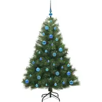 vidaXL Sapin de Noël artificiel avec 150 LED Vert 150 cm PE et PVC