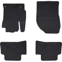 vidaXL Tapis De Voiture 4 Pcs Noir Tpe