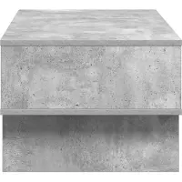 vidaXL Table basse, gris béton, 80 x 46 x 35 cm, matériau de bois