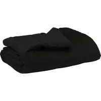vidaXL Couverture de lit toute saison, 200 x 200 cm, 4 saisons, noire