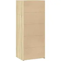 vidaXL Highboard chêne Sonoma 50x41x124 cm Matériau dérivé du bois