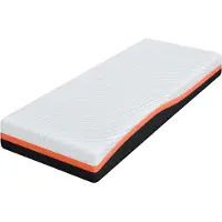 vidaXL Matelas blanc et noir 80 x 200 cm Tissu jacquard
