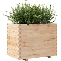 vidaXL Jardinière 90x60x72 cm bois de pin massif