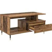 vidaXL Table basse avec tiroirs Vieux bois 90 x 49 x 45 cm Bois composite