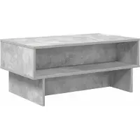 vidaXL Table basse Béton Gris 80 x 46 x 35 cm Bois composite