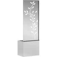 vidaXL Écran de confidentialité de jardin Floral Argent 50 x 140 cm