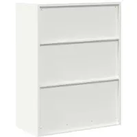 vidaXL Armoire de rangement avec stockage Blanc 80 x 40 x 105 cm