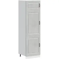 vidaXL Armoire de cuisine Kalmar gris béton Bois composite