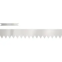 vidaXL Bordure de jardin, 50 pièces, 100 x 0,05 x 15 cm, acier inoxydable, argenté