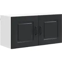 vidaXL Façade de lave-vaisselle Kalmar, noir, 80 x 31 x 40 cm