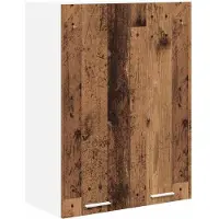 vidaXL Armoire suspendue avec porte Riga Bois Ancien 60 x 31 x 80 cm