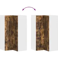 vidaXL Façade pour lave-vaisselle , finition chêne fumé Kalmar, dimensions 57 x 57 x 100 cm