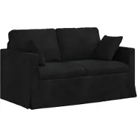vidaXL Canapé noir 138 x 78 x 80 cm Velours