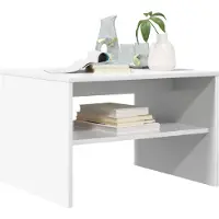 vidaXL Table basse blanche 60 x 50 x 40 cm Bois composite