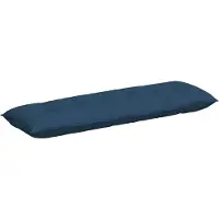 vidaXL Coussin De Dos Bleu 160 X 19 X 50 Cm Tissu