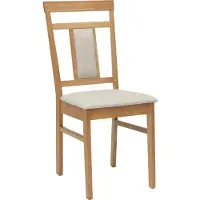 vidaXL - 2 chaises de salle à manger. Bois d'hévéa massif, couleur naturelle et claire