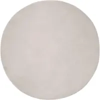 vidaXL Tapis antidérapant en fourrure synthétique Olite Beige Ø 120 cm Polyester