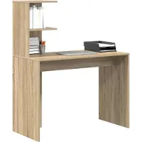 vidaXL Bureau Chêne Sonoma 102 x 50 x 124 cm Bois composite