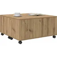 vidaXL Table basse artisanale en chêne 75 X 75 X 38 Cm Lumarko