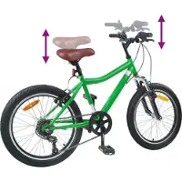 vidaXL vélo pour enfant , 20 pouces, 6 vitesses, pour les enfants de 6 à 11 ans, couleur verte