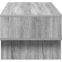 vidaXL Table basse Sonoma gris, 100 x 46 x 35 cm, en panneaux de particules
