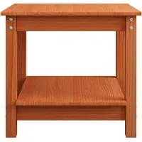 vidaXL Table basse brun cire 50 x 50 x 45 cm pin massif