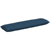 vidaXL Coussin De Dos Bleu 180 X 19 X 50 Cm Tissu