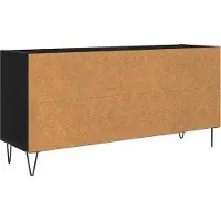 vidaXL Meuble TV noir imitation chêne 103,5 x 30 x 50 cm