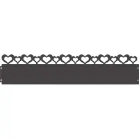 vidaXL Bordures de jardin, 30 pièces, 103 x 0,05 x 22 cm, acier, noir