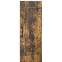 vidaXL Armoire murale PORTO, 2 pièces, bois composite imitation chêne fumé