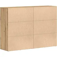 vidaXL Buffet , 2 pièces, chêne Artisan, 60 x 31 x 84 cm, bois d'ingénierie
