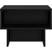 vidaXL Table basse noire imitation chêne 48 x 46 x 35 cm Bois composite