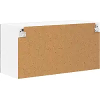 vidaXL Armoire murale en verre LUCCA, gris béton, 80 x 31 x 40 cm, aggloméré
