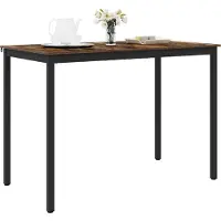 vidaXL Table haute en aggloméré, rectangulaire