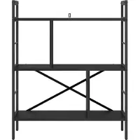 vidaXL Étagère Chêne noir 75 x 30 x 91 cm Bois d'ingénierie