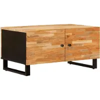 vidaXL Table basse marron 80 x 50 x 40 cm bois massif mangue