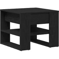 vidaXL Table basse en chêne noir 55,5X55X45 cm en bois Lumarko