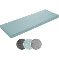 Sleepling Coussin pour banc 150 x 50 cm, turquoise, dessous antidérapant, coussin pour banc, coussin d'assise pour rebord de fenêtre, housse lavable,