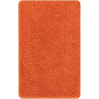 vidaXL Ensemble de tapis de bain antidérapants 3 pcs Orange PP