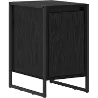 vidaXL Table de chevet Chêne noir 39,5 x 30 x 50 cm Bois d'ingénierie