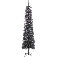 vidaXL Sapin de Noël artificiel avec 300 LED Vert 58 x 58 x 210 cm