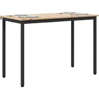 vidaXL Table de salle à manger nature 110 x 55 x 75 cm Pin massif