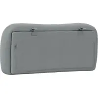 vidaXL Coussin de tête de lit "Hvar" gris clair 80 cm Tissu