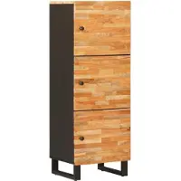 vidaXL Meuble de rangement haut marron 40 x 33 x 110 cm en bois massif de manguier
